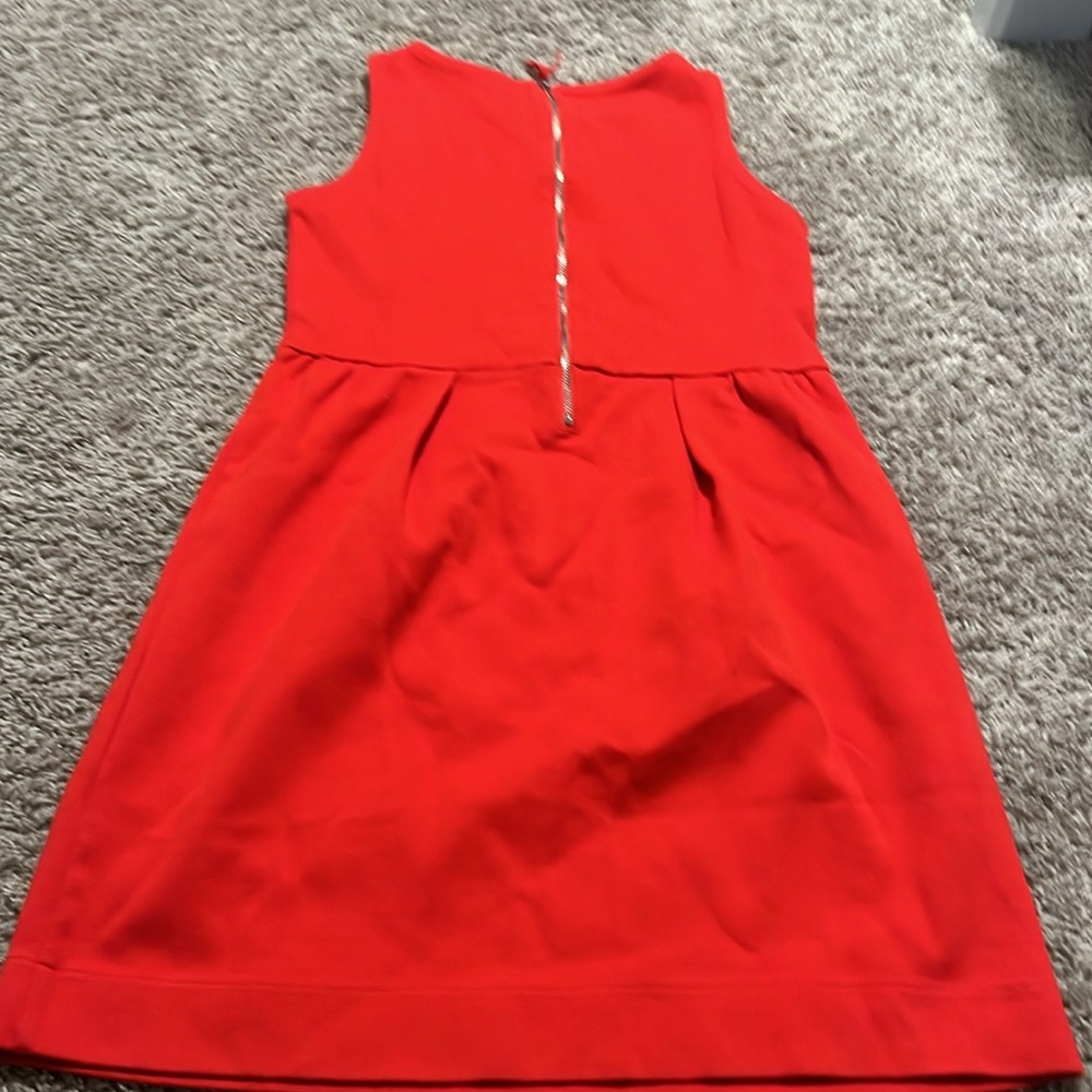 VEUC worn 1x jcrew crewcuts size 12 holiday Christmas dress Peter Pan collar - Picture 5 of 6